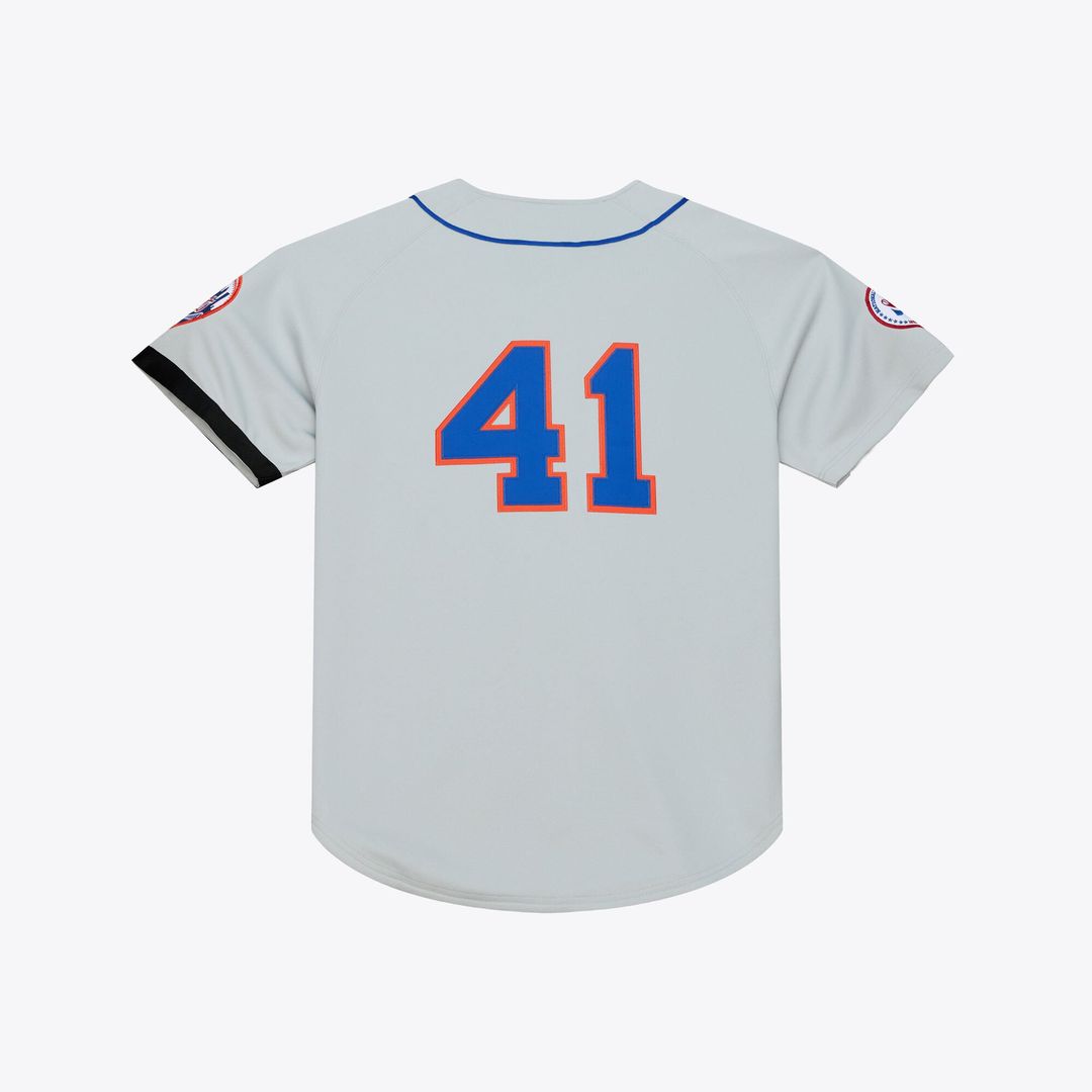New York Mets Tom Seaver Mitchell & Ness Gray 1976 Authentic Jersey product image 2, provided for visual reference and