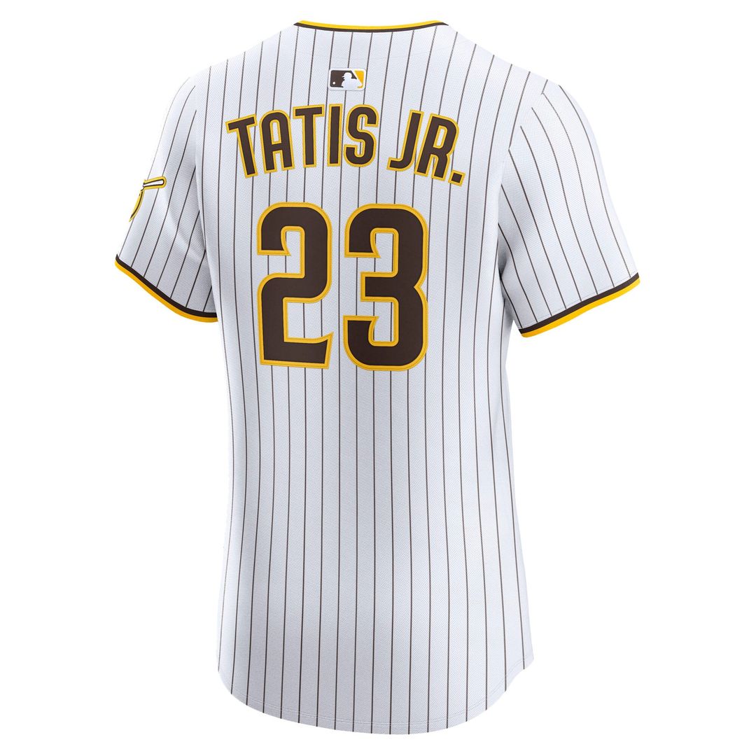 San Diego Padres Fernando Tatis Jr. Nike Khaki Sand Elite Jersey product image 9, provided for visual reference and product