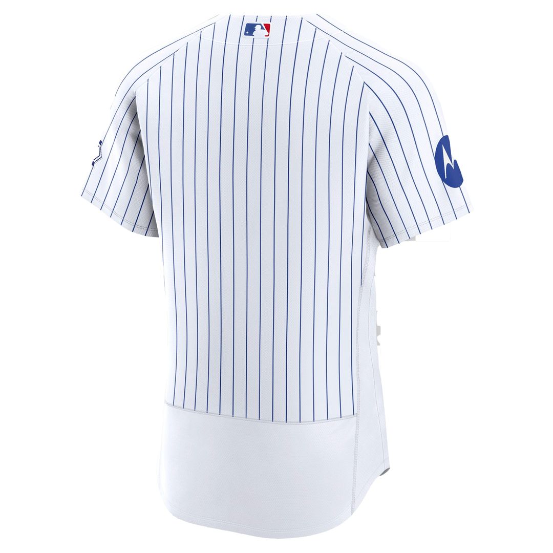 Chicago Cubs Nike White Home Sponsor Patch Authentic Jersey product image 3, provided for visual reference and product