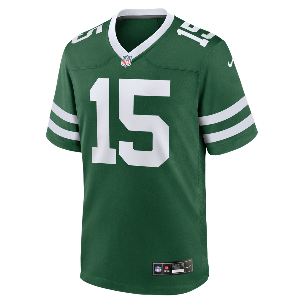 New York Jets Adonai Mitchell Nike Legacy Green Team Game Jersey product image 2, provided for visual reference and product