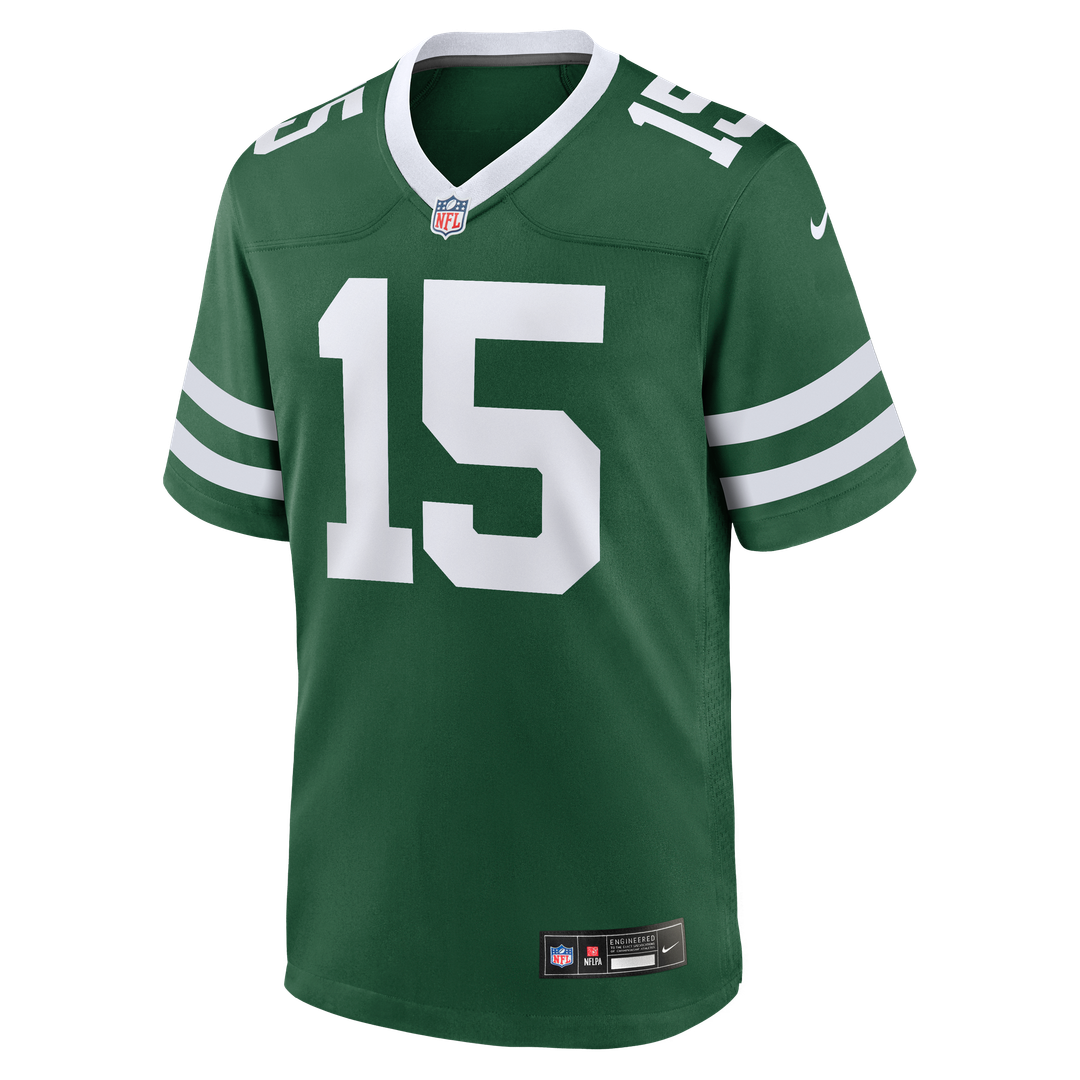 New York Jets Adonai Mitchell Nike Legacy Green Team Game Jersey product image 2, provided for visual reference and product