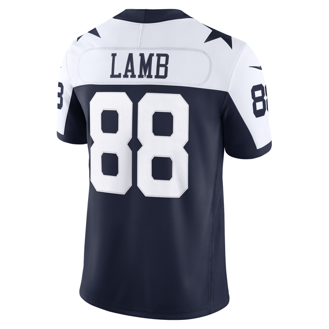 Dallas Cowboys CeeDee Lamb Nike White Vapor F.U.S.E. Stitched Limited Jersey product image 9, provided for visual reference