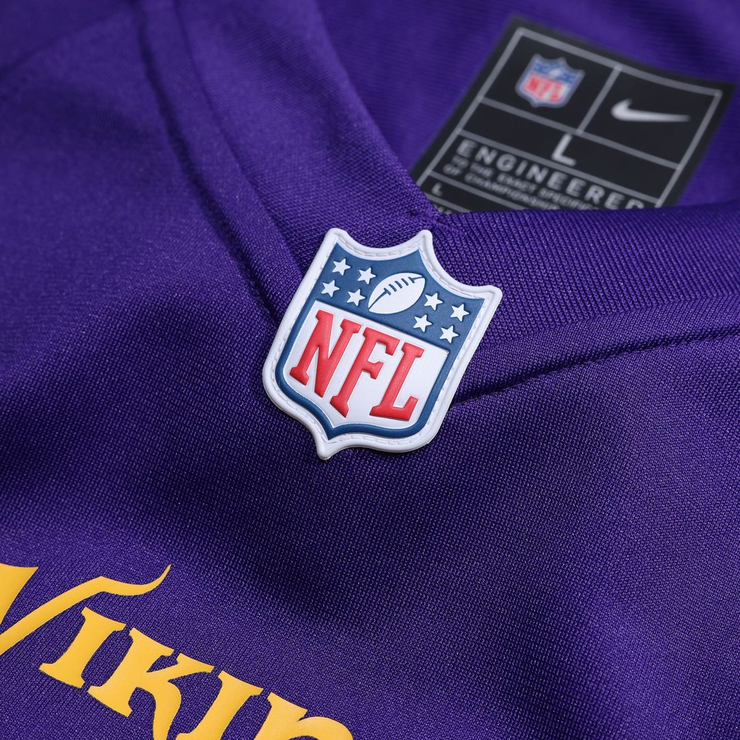 Minnesota Vikings Fran Tarkenton Nike Purple Game Retired Player Jersey product image 4, provided for visual reference and