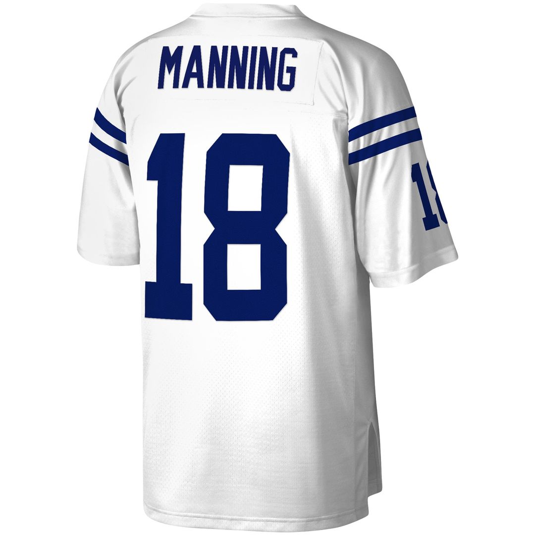 Indianapolis Colts Peyton Manning Mitchell & Ness White Legacy Replica Jersey product image 6, provided for visual reference