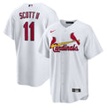 St. Louis Cardinals Victor Scott II Nike White Home Replica Jersey product image 1, provided for visual reference and