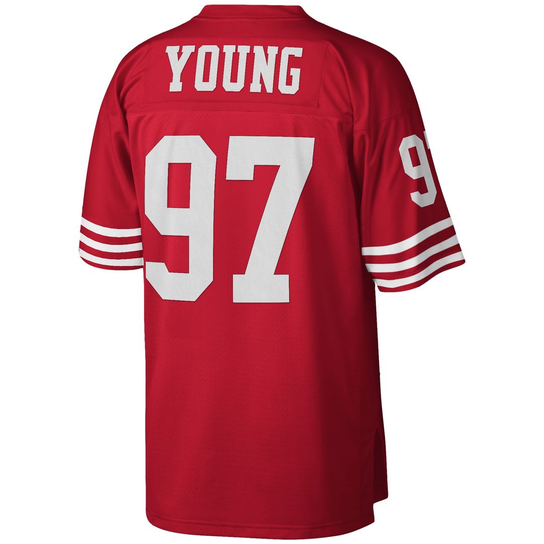 San Francisco 49ers Bryant Young Mitchell & Ness Scarlet Legacy Replica Jersey product image 3, provided for visual