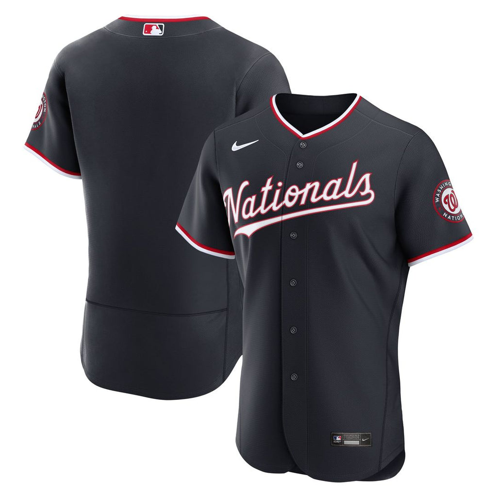 Washington Nationals Nike Navy Alternate Authentic Jersey product image 4, provided for visual reference and product detail