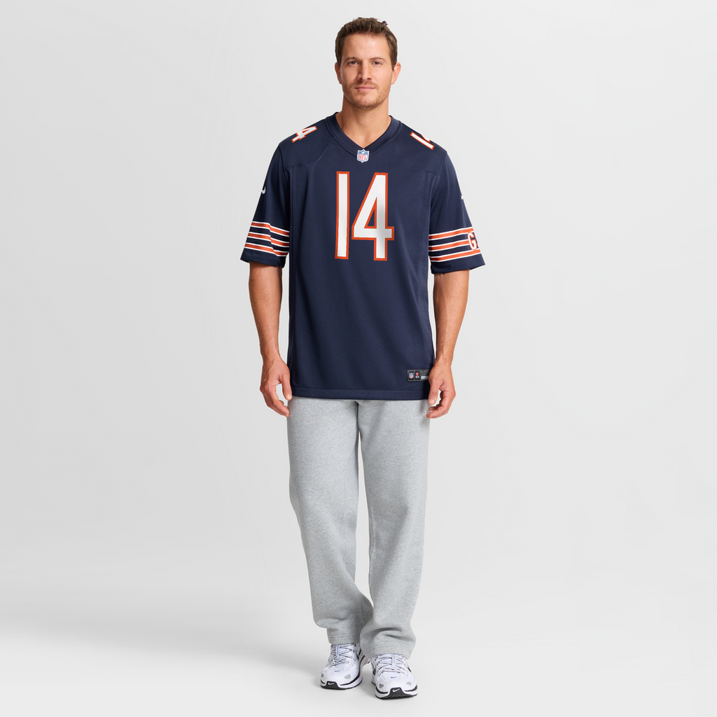 Chicago Bears Kalif Raymond Nike Navy Team Game Jersey product image 4, provided for visual reference and product detail