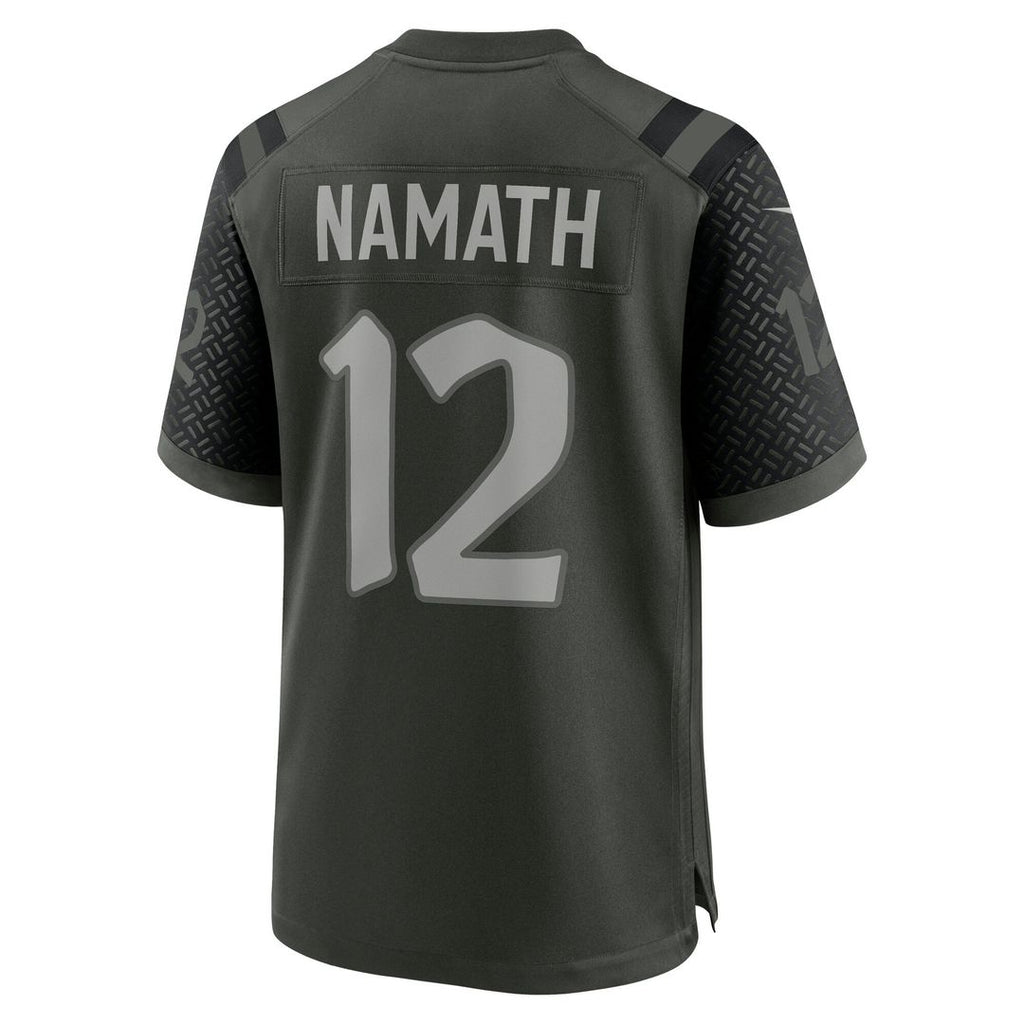 New York Jets Joe Namath Nike Green Rivalries Collection Retired Player Game Jersey product image 3, provided for visual