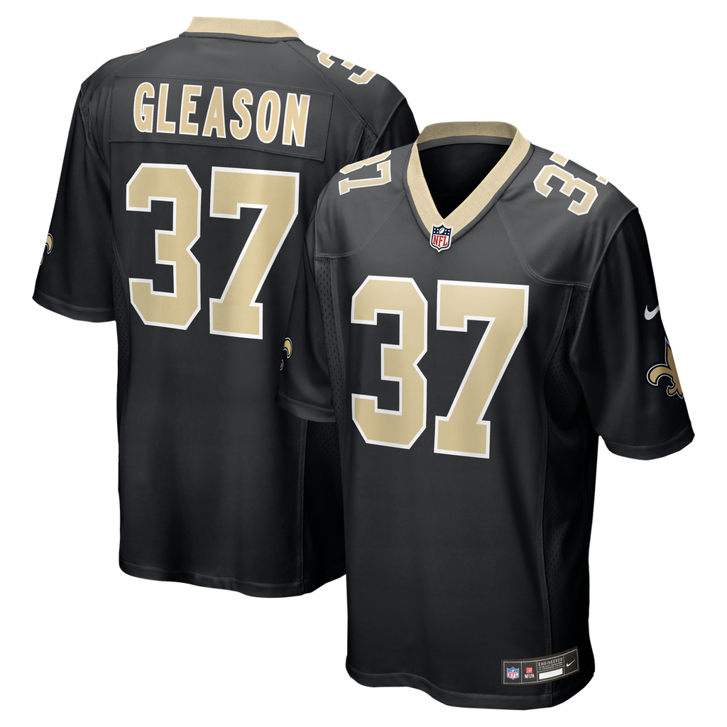 New Orleans Saints Steve Gleason Nike Black Game Retired Player Jersey product image 1, provided for visual reference and