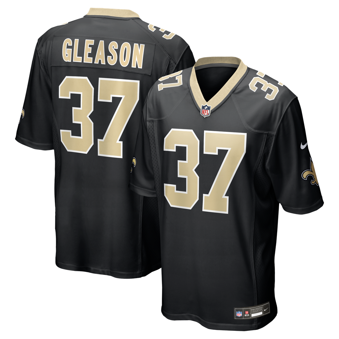 New Orleans Saints Steve Gleason Nike Black Game Retired Player Jersey product image 1, provided for visual reference and