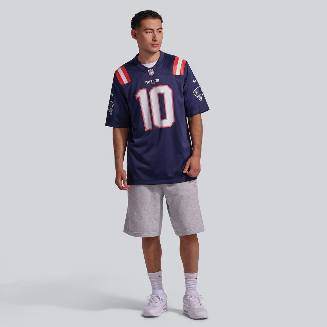 New England Patriots Drake Maye Nike White Player Game Jersey product image 10, provided for visual reference and product