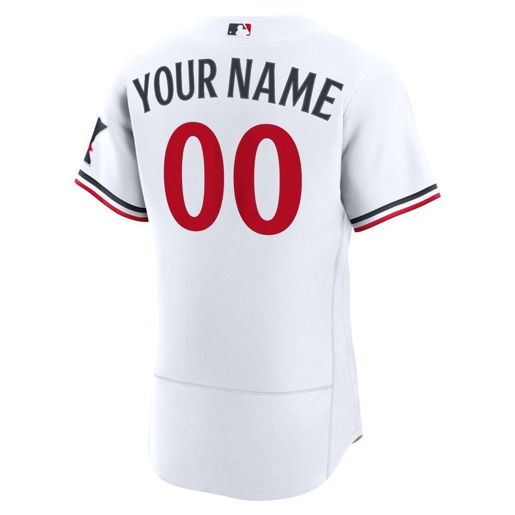 Minnesota Twins Nike White Home Authentic Custom Jersey product image 3, provided for visual reference and product detail