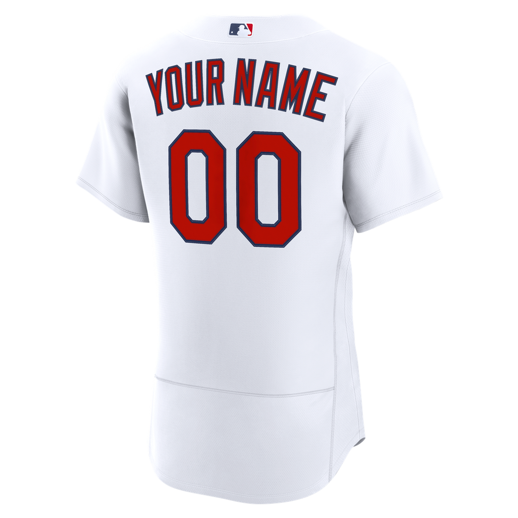 St. Louis Cardinals Nike White Home Authentic Custom Jersey product image 3, provided for visual reference and product