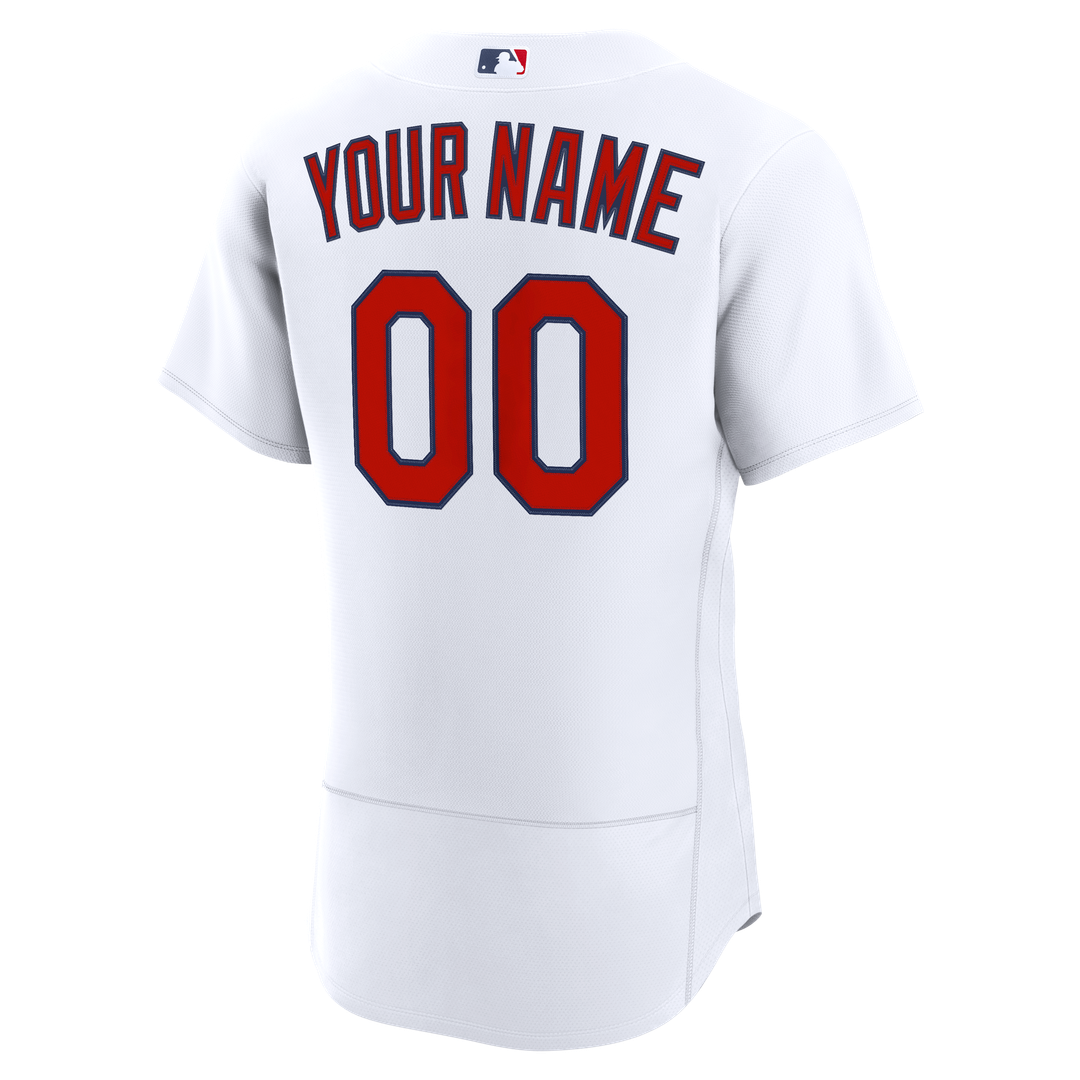 St. Louis Cardinals Nike White Home Authentic Custom Jersey product image 3, provided for visual reference and product