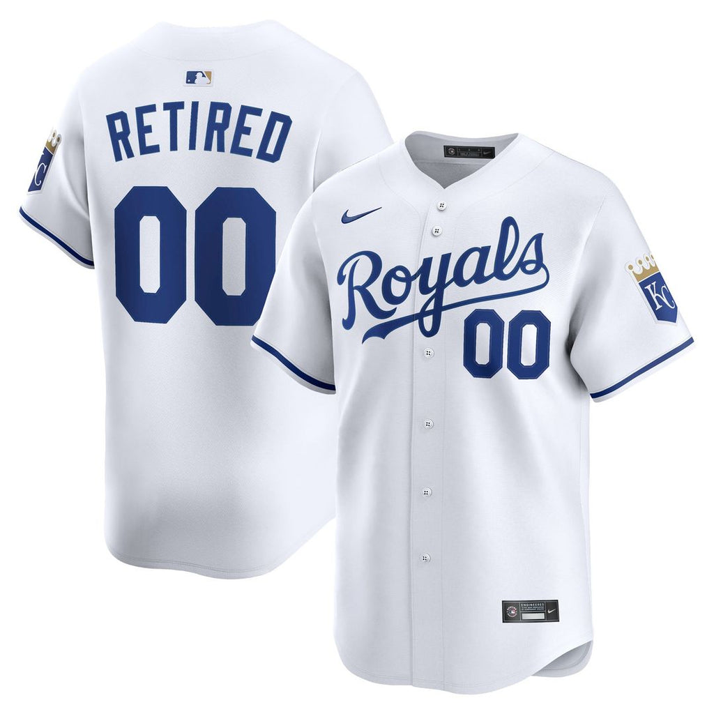 Kansas City Royals Nike White Home Limited Pick-A-Player Retired Roster Jersey product image 1, provided for visual