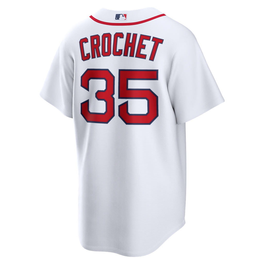 Boston Red Sox Garrett Crochet Nike White Home Replica Jersey product image 3, provided for visual reference and product