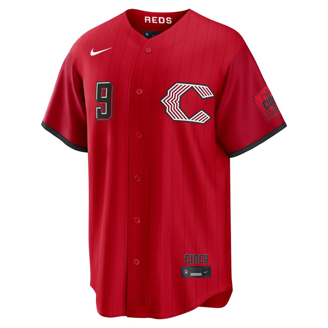 Cincinnati Reds Matt McLain Nike Red 2026 City Connect Stadium Jersey product image 2, provided for visual reference and