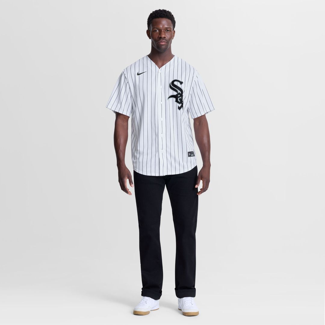Chicago White Sox Huascar Brazoban Nike White Home Replica Jersey product image 2, provided for visual reference and product
