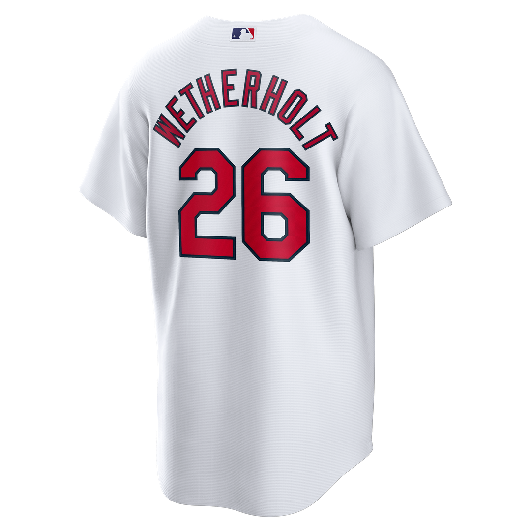 St. Louis Cardinals JJ Wetherholt Nike White Home Replica Jersey product image 3, provided for visual reference and product