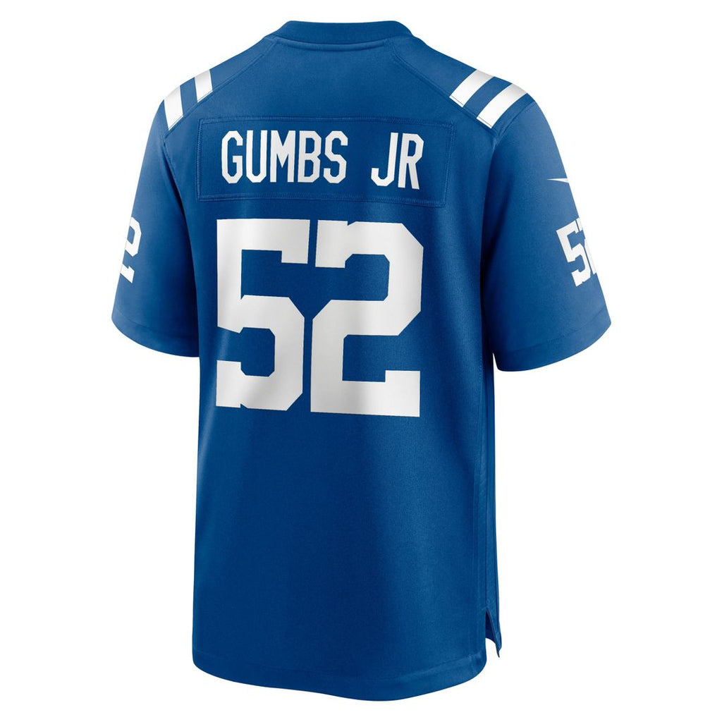 Indianapolis Colts George Gumbs Jr. Nike Royal Team Game Jersey product image 5, provided for visual reference and product