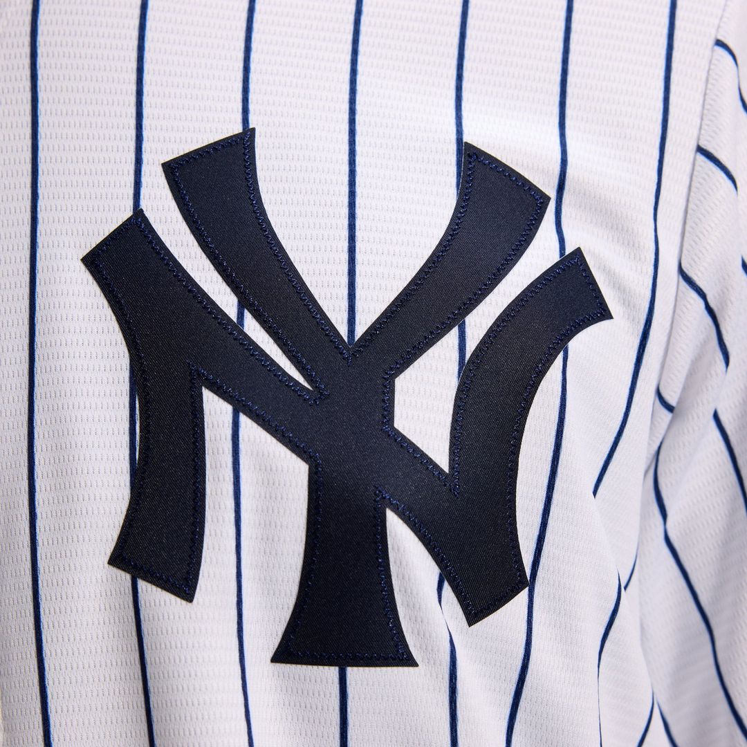 New York Yankees Nike White Home Replica Team Jersey product image 10, provided for visual reference and product detail