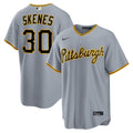 Pittsburgh Pirates Paul Skenes Nike Gray Road Replica Jersey product image 1, provided for visual reference and product