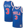 Philadelphia 76ers Allen Iverson 1996-97 Mitchell & Ness Blue Basketball Jersey product image 1, provided for visual