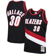 Portland Trail Blazers Rasheed Wallace 1999-00 Mitchell & Ness Black Basketball Jersey product image 1, provided for visual