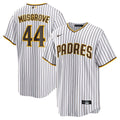 San Diego Padres Joe Musgrove Nike White Home Replica Jersey product image 1, provided for visual reference and product