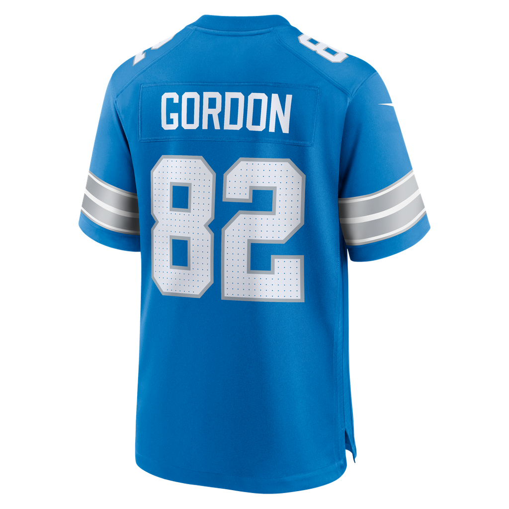 Detroit Lions Thomas Gordon Nike Blue Team Game Jersey product image 3, provided for visual reference and product detail