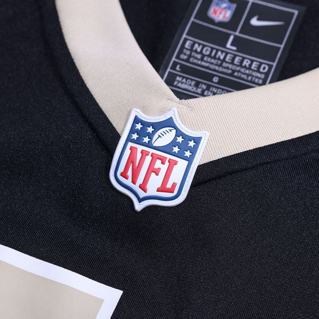New Orleans Saints Tyrann Mathieu Nike Black Game Jersey product image 12, provided for visual reference and product detail