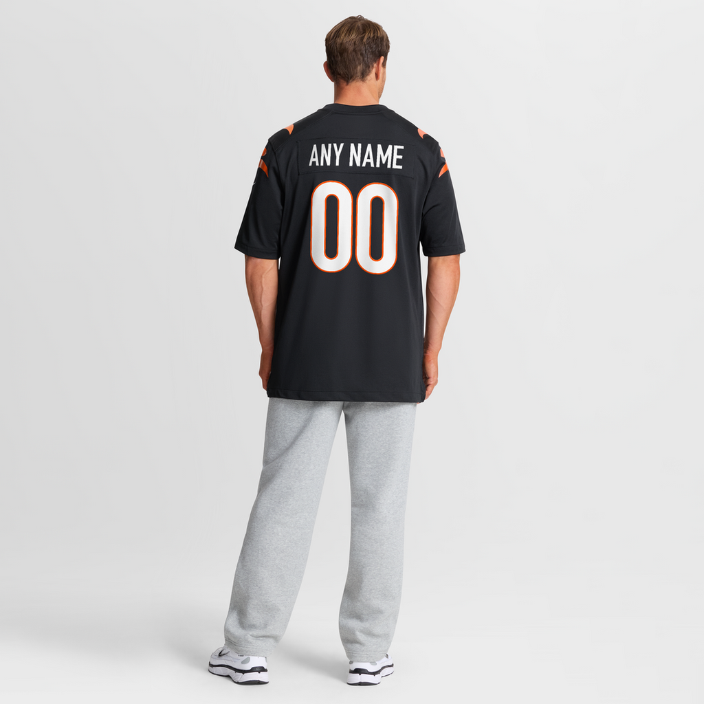 Cincinnati Bengals Nike Black Game Custom Jersey product image 16, provided for visual reference and product detail review