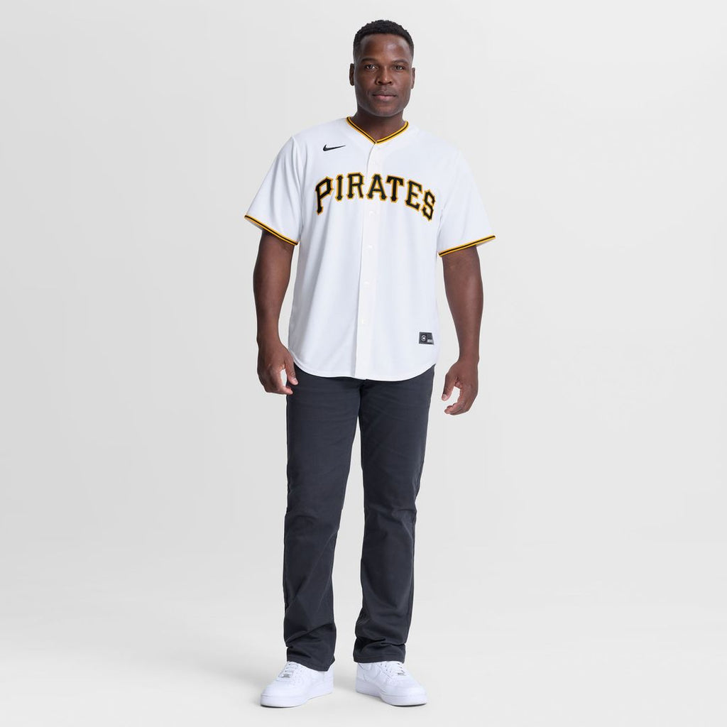 Pittsburgh Pirates Kirby Yates Nike White Home Replica Jersey product image 2, provided for visual reference and product