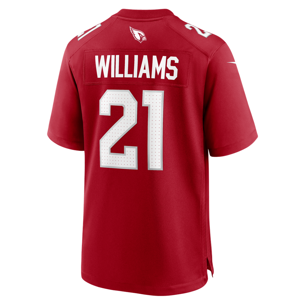 Arizona Cardinals Garrett Williams Nike Cardinal Game Jersey product image 3, provided for visual reference and product