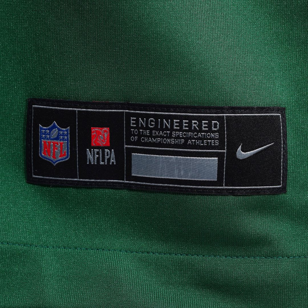 New York Jets David Bailey Nike Green Team Game Jersey product image 12, provided for visual reference and product detail