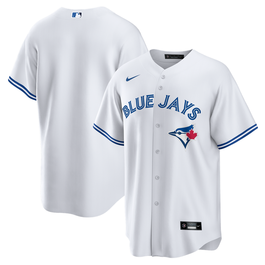 Toronto Blue Jays Nike White Home Big & Tall Replica Jersey product image 1, provided for visual reference and product