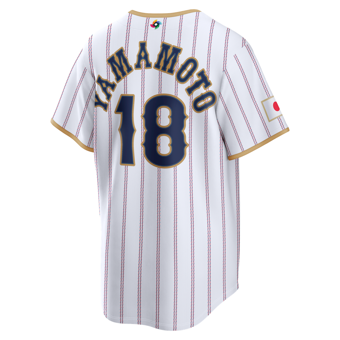 Japan Baseball Yoshinobu Yamamoto Nike White 2026 World Baseball Classic Home Stadium Jersey product image 3, provided for
