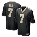 New Orleans Saints Taysom Hill Nike Black Game Jersey product image 1, provided for visual reference and product detail