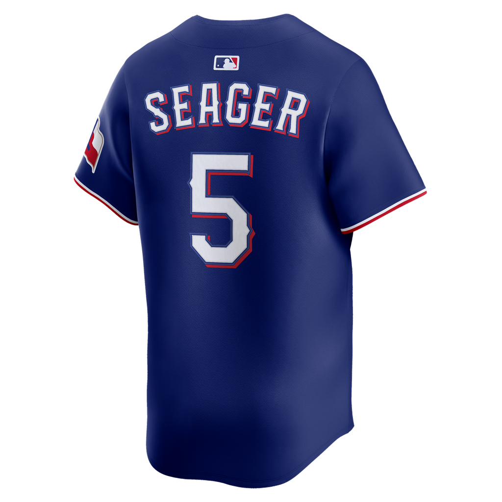 Texas Rangers Corey Seager Nike Royal Alternate 2 Limited Jersey product image 7, provided for visual reference and product