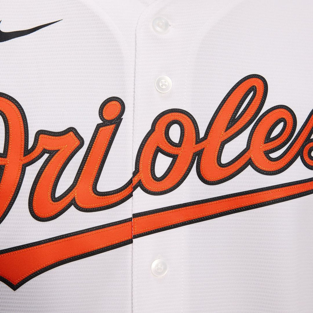 Baltimore Orioles Nike White Home Replica Team Jersey product image 8, provided for visual reference and product detail