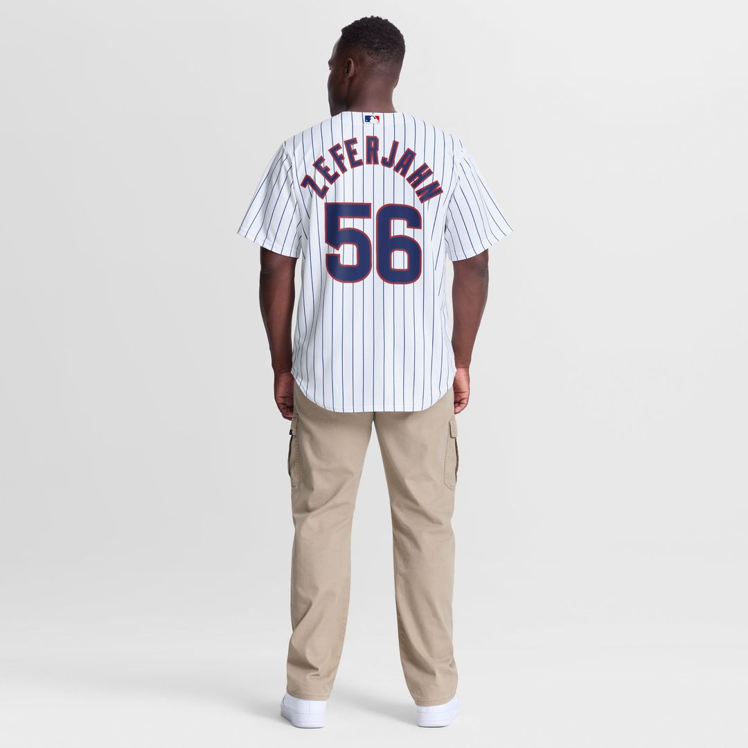 Chicago Cubs Ryan Zeferjahn Nike White Home Replica Jersey product image 3, provided for visual reference and product detail