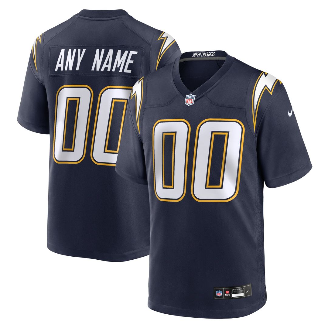 Los Angeles Chargers Nike Powder Blue Custom Game Jersey product image 17, provided for visual reference and product detail