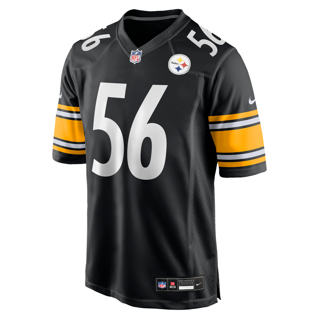 Pittsburgh Steelers Alex Highsmith Nike Black Game Jersey product image 10, provided for visual reference and product detail