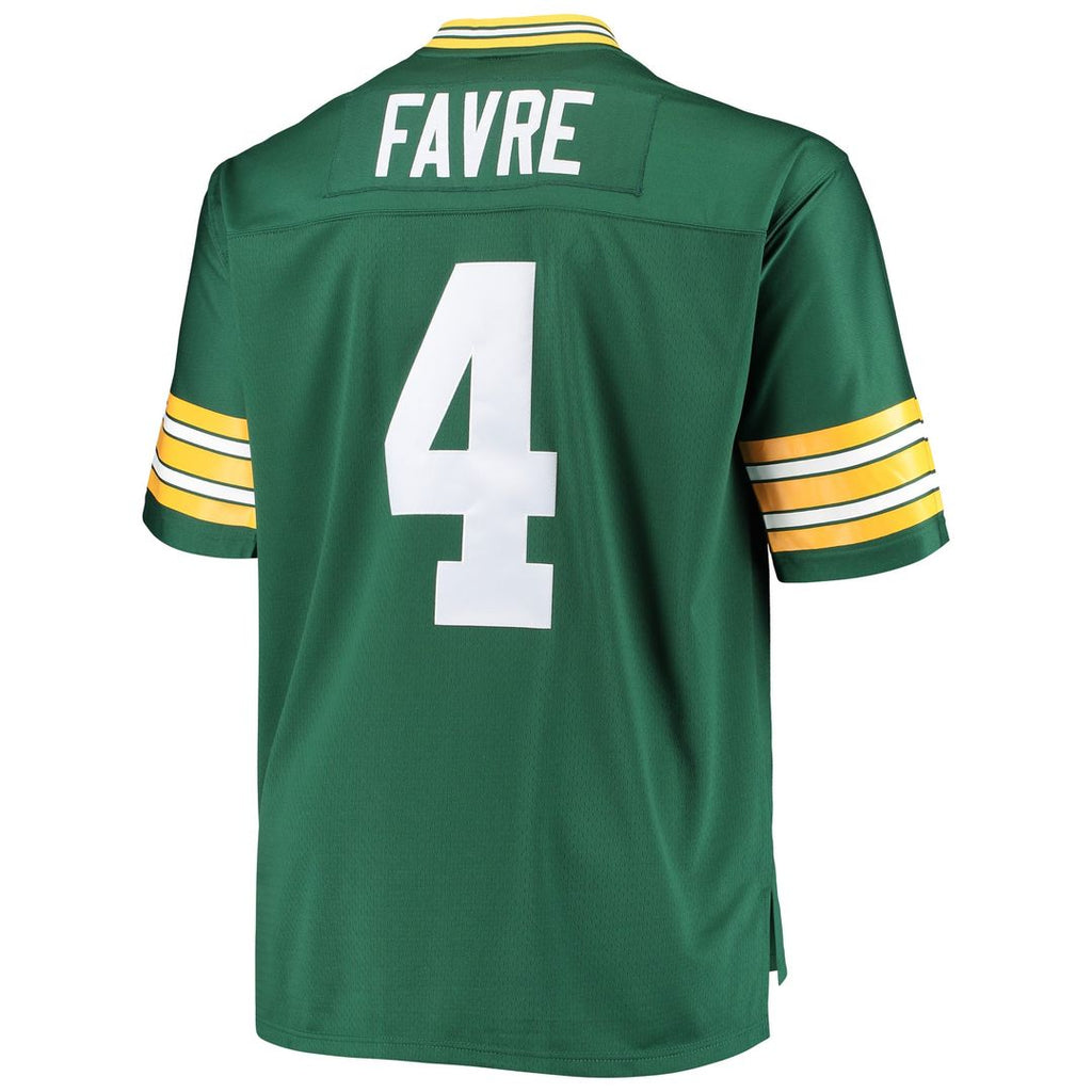 Green Bay Packers Brett Favre Mitchell & Ness Green Big & Tall 1996 Retired Player Replica Jersey product image 3, provided