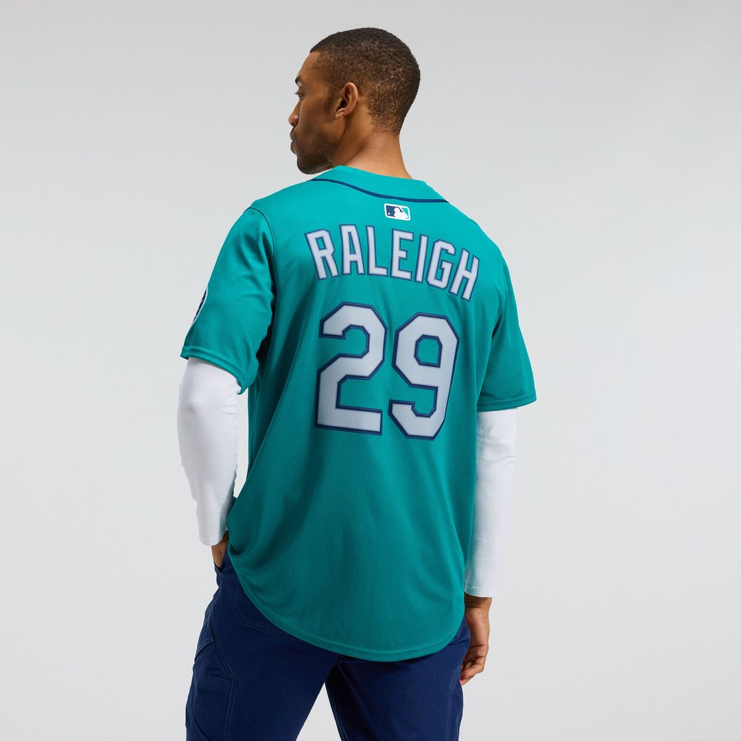 Seattle Mariners Cal Raleigh Nike Teal Alternate Limited Jersey product image 16, provided for visual reference and product