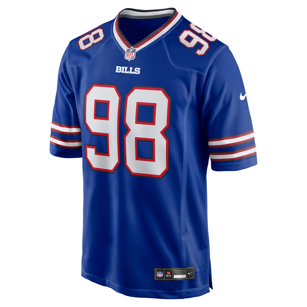Buffalo Bills T.J. Sanders Nike Royal Team Game Jersey product image 2, provided for visual reference and product detail