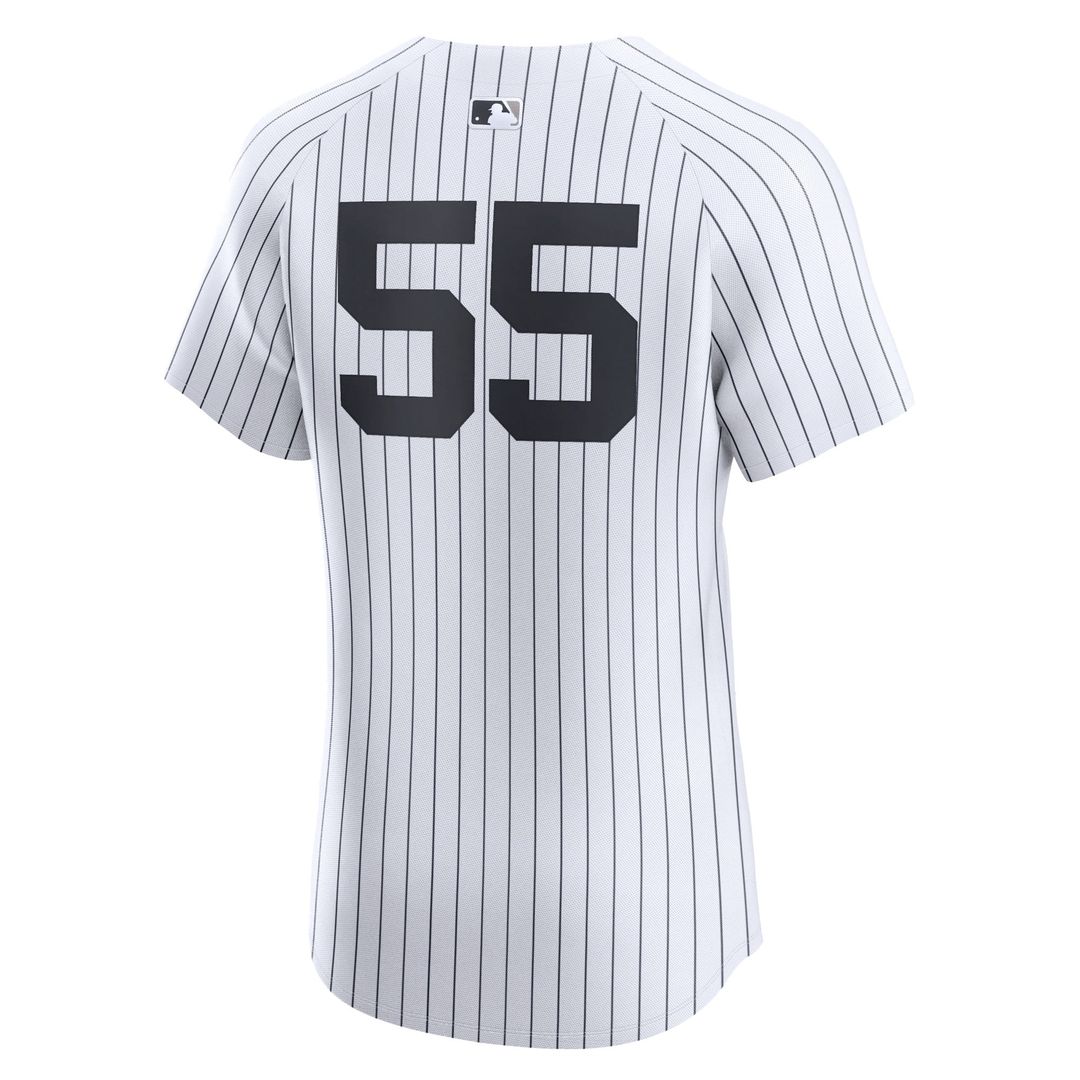 New York Yankees Carlos Rodon Nike White Home Elite Player Jersey product image 3, provided for visual reference and product