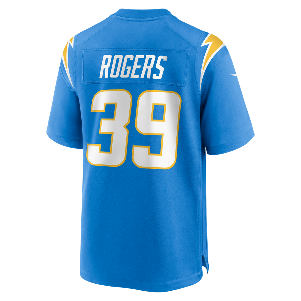 Los Angeles Chargers Eric Rogers Nike Powder Blue Team Game Jersey product image 3, provided for visual reference and