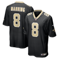 New Orleans Saints Archie Manning Nike Black Game Retired Player Jersey product image 1, provided for visual reference and